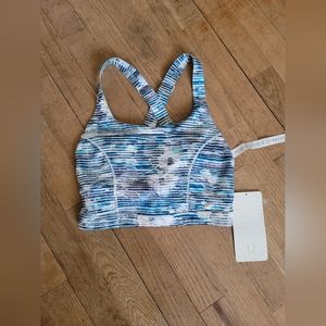 Lululemon, Pure Practice Bra, Blurry Belle Multi / Sea Mist , Size 4